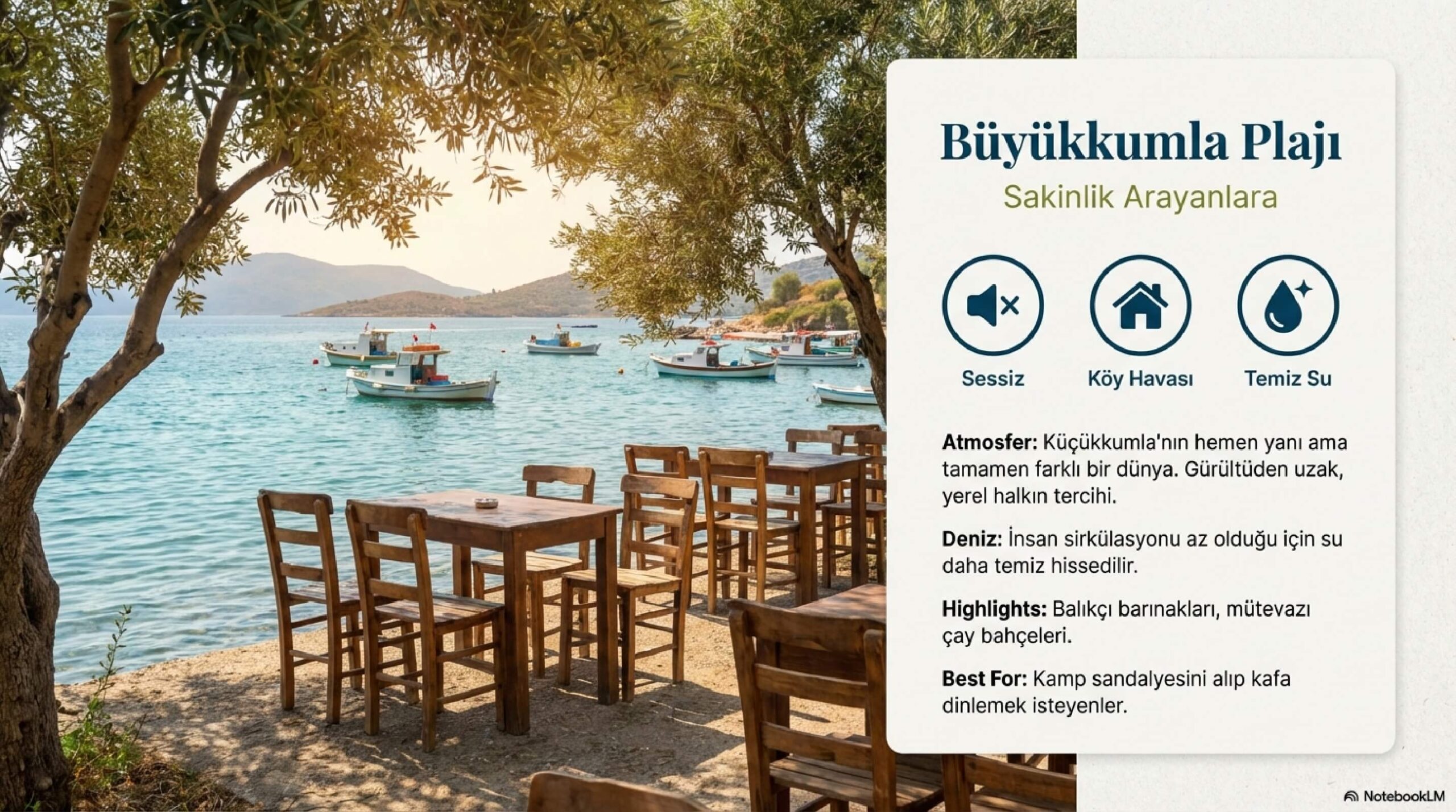 Büyükkumla Plajı Sakinlik Arayanlara