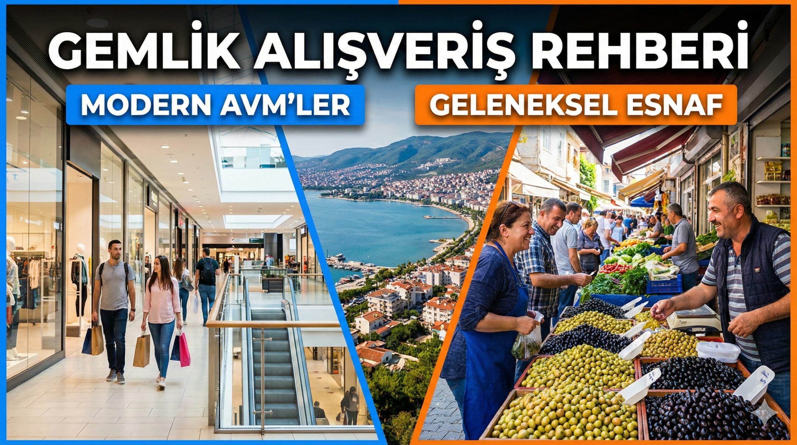 Gemlik Alışveriş Rehberi: AVM’ler, Yerel Esnaf ve Zeytin Alışverişi Üzerine Detaylı Araştırma