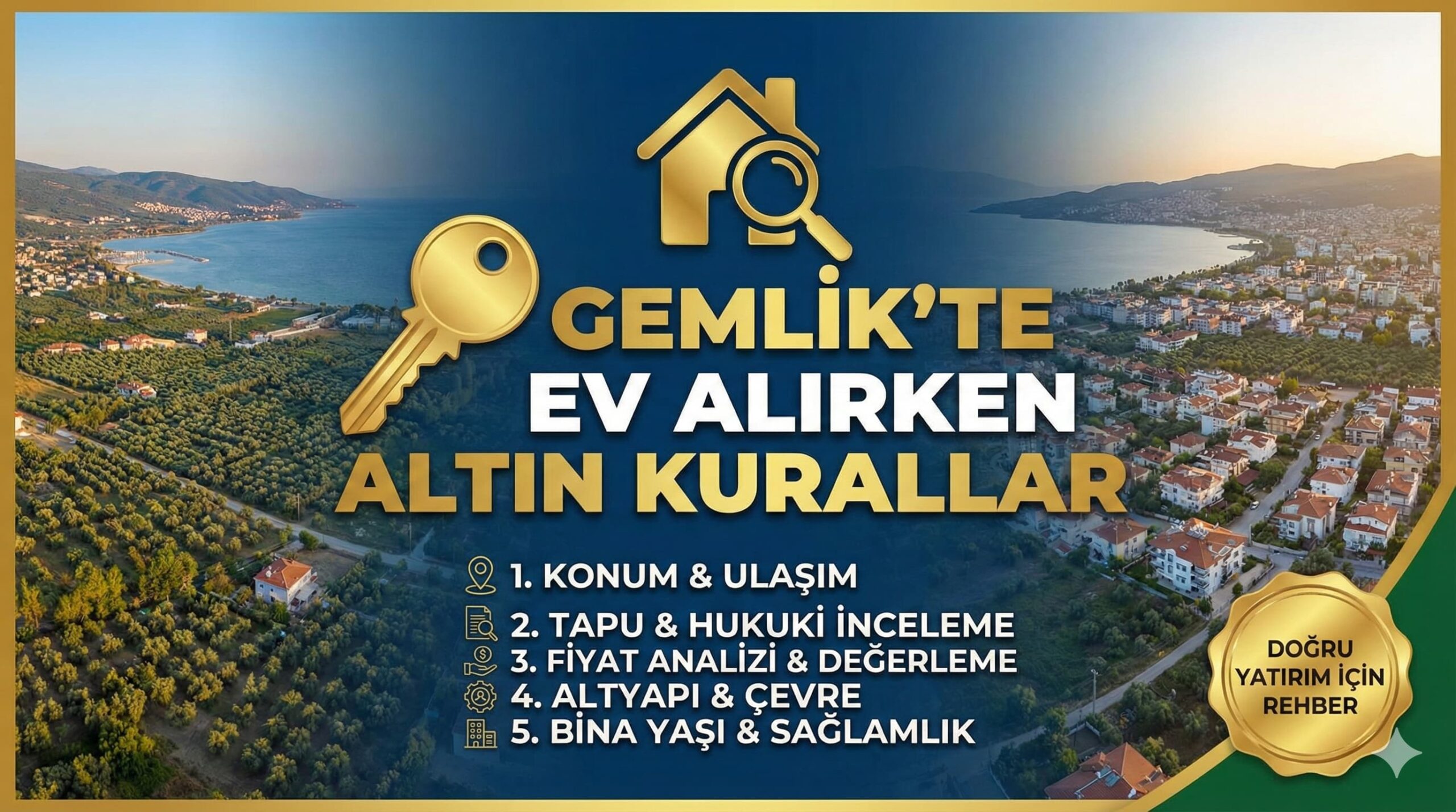 Gemlik’te Ev Alırken Altın Kurallar