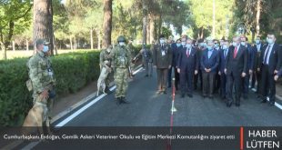 Cumhurbaşkanı Erdoğan, Gemlik Askeri Veteriner Okulu ve Eğitim Merkezi Komutanlığını ziyaret etti