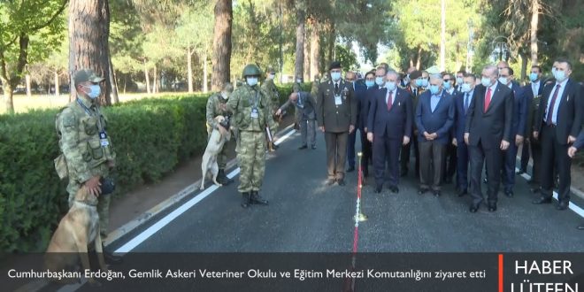 Cumhurbaşkanı Erdoğan, Gemlik Askeri Veteriner Okulu ve Eğitim Merkezi Komutanlığını ziyaret etti