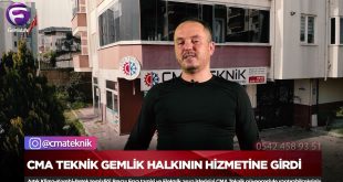 CMA Teknik, Gemlik halkının hizmetine girdi