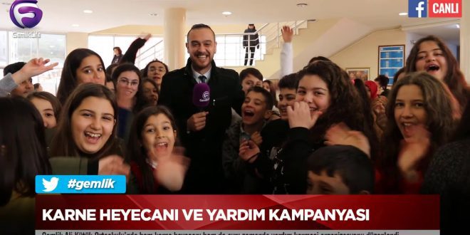 Karne heyecanı ve yardım kampanyası Karne heyecanı ve yardım kampanyası