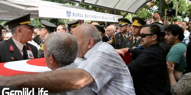 Şehit Kurmay Yarbay İlker Çelikcan Cenaze Töreni GemlikLife