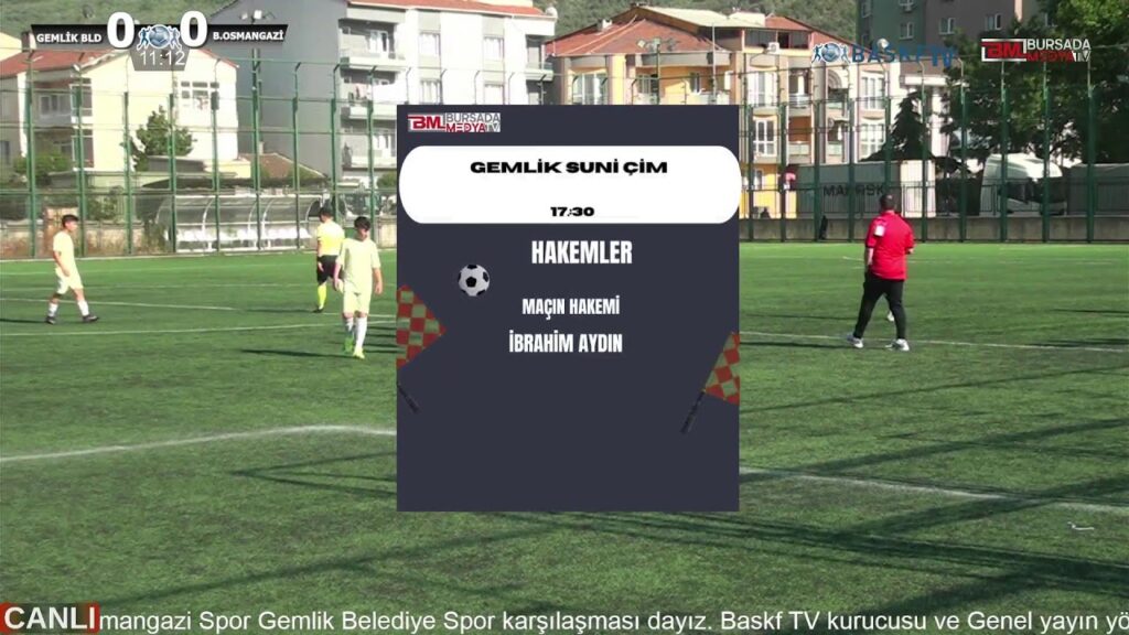 CANLI YAYIN GEMLİK BELEDİYESPOR & OSMANGAZİ SPOR U13 14.HAFTA 2 KÜME 5. GRUP  BURSA’DAMEDYA TV