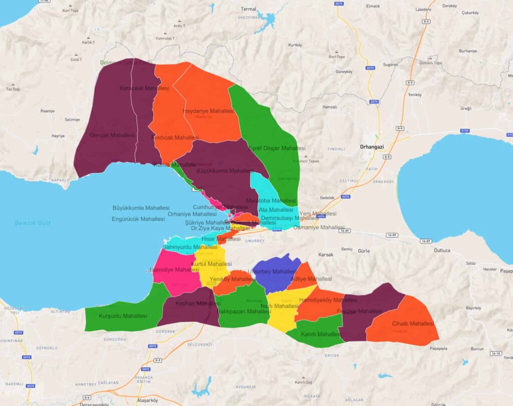 Gemlik’in Mahalleleri ve Yerleşim Yapısı