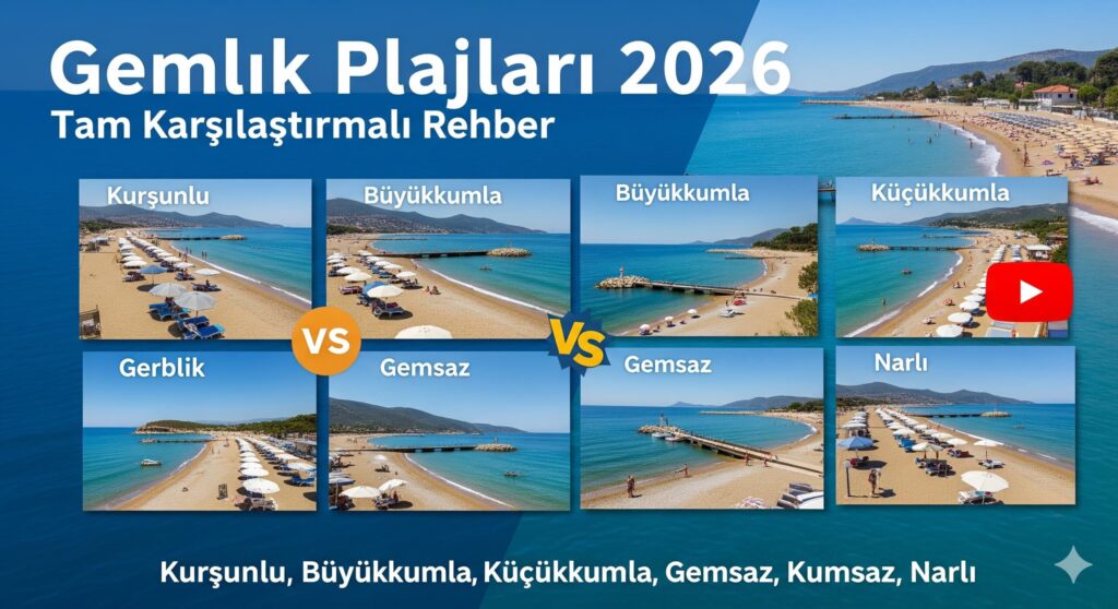 Gemlik Plajları 2026 – Tam Karşılaştırmalı Rehber