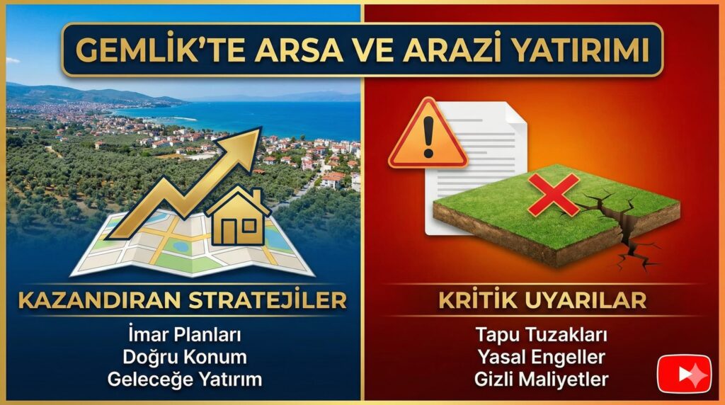 Gemlik’te Arsa ve Arazi Yatırımı: Kazandıran Stratejiler ve Kritik Uyarılar
