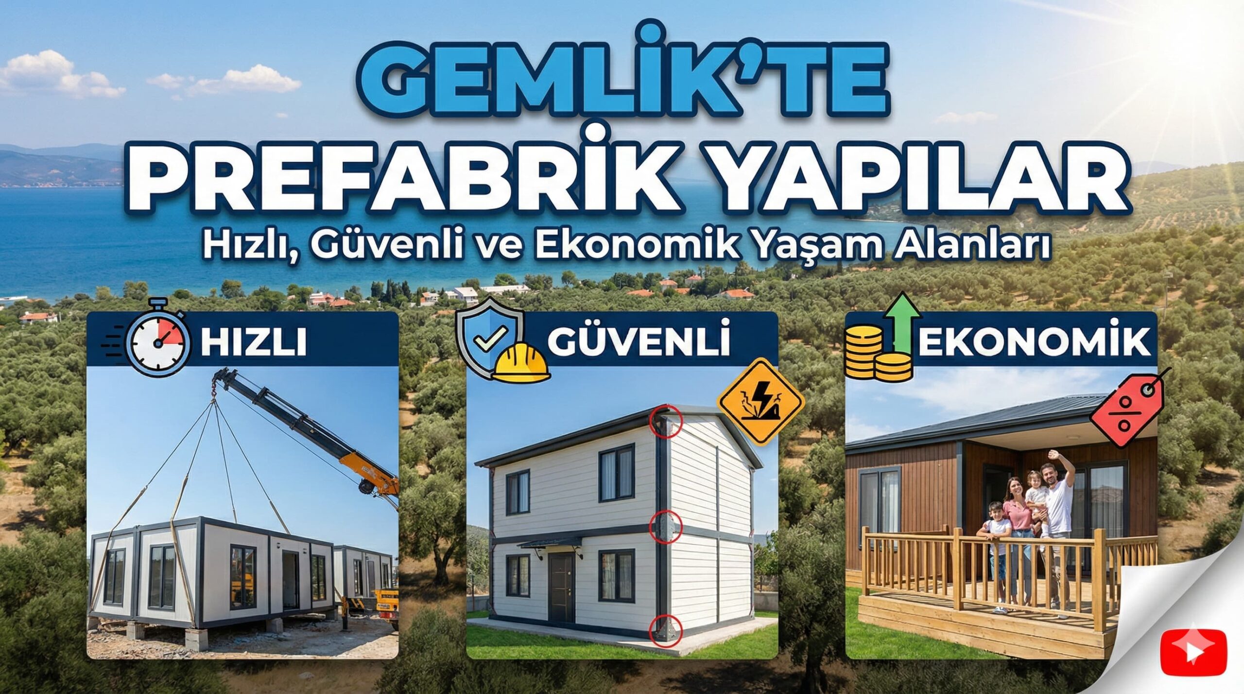 Gemlik’te Prefabrik Yapılar