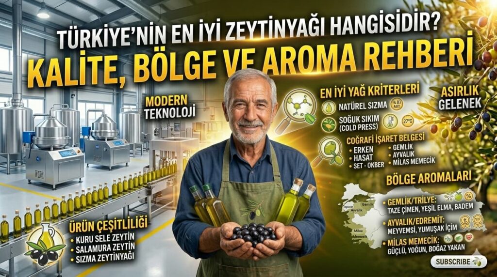 Türkiye’nin En İyi Zeytinyağı Hangisidir? Kalite, Bölge ve Aroma Rehberi