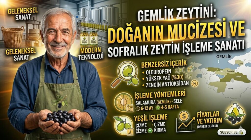 Gemlik Zeytini: Doğanın Mucizesi ve Sofralık Zeytin İşleme Sanatı